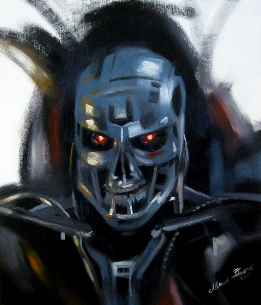 856x1000 Terminator Speed Painting By Regius - Terminator Painting