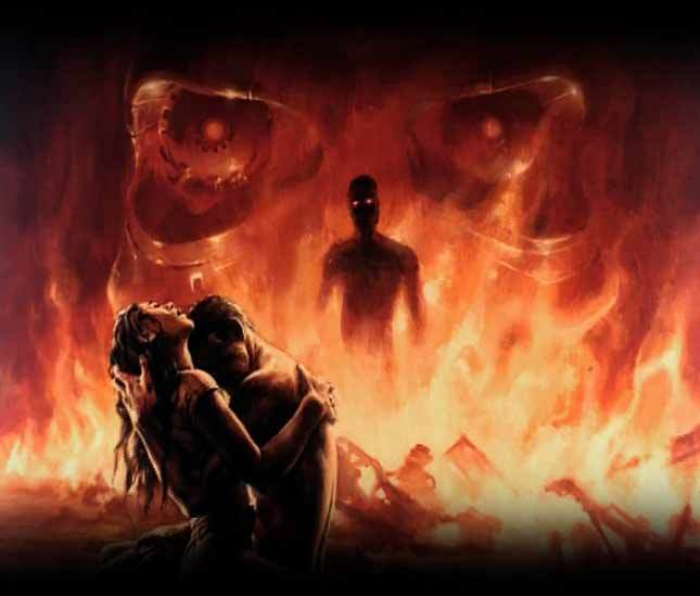 645x549 Unknown Artist Terminator Painting Anysize 50% Off - Terminator Painting