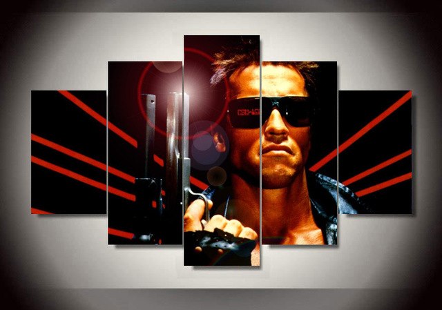 640x449 Paintings 2017 Promotion Wall Art Painting Canvass Framed - Terminator Painting