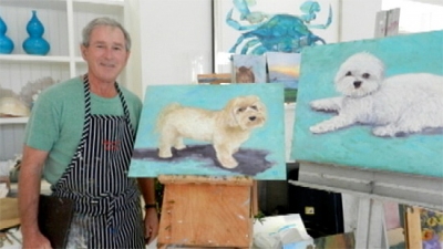 400x225 The Contributor Dubya Terrific Painter, Terrible President - Terrible Painting