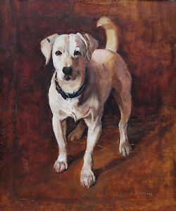 250x300 Samuel Fulton Wwi Dog Hero Portrait Terrier Painting British Art - Terrier Painting