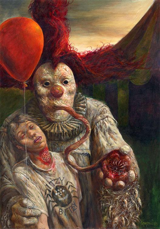 527x750 Terrifying Clown Is Terrifying The Mary Sue - Terrifying Painting