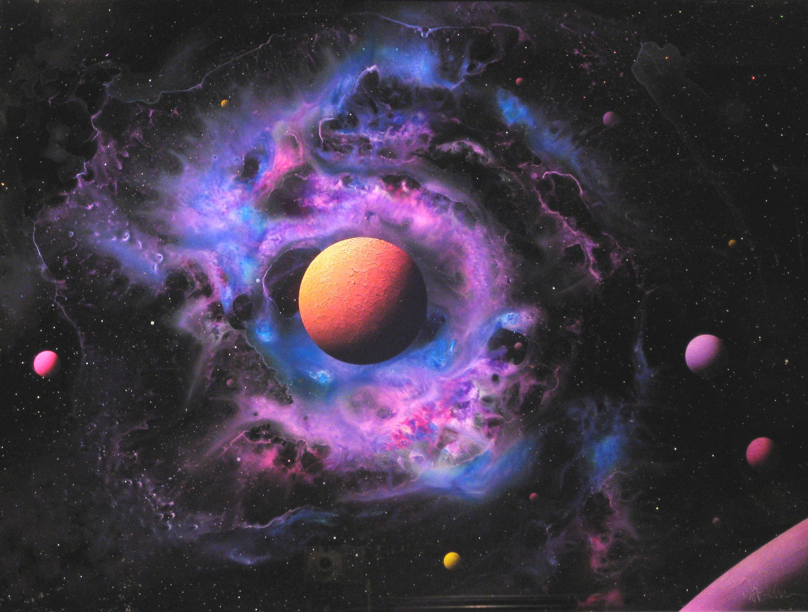 2723x2065 Dave Archer (Million Volt Tesla Coil Used To Paint) Science - Tesla Coil Painting