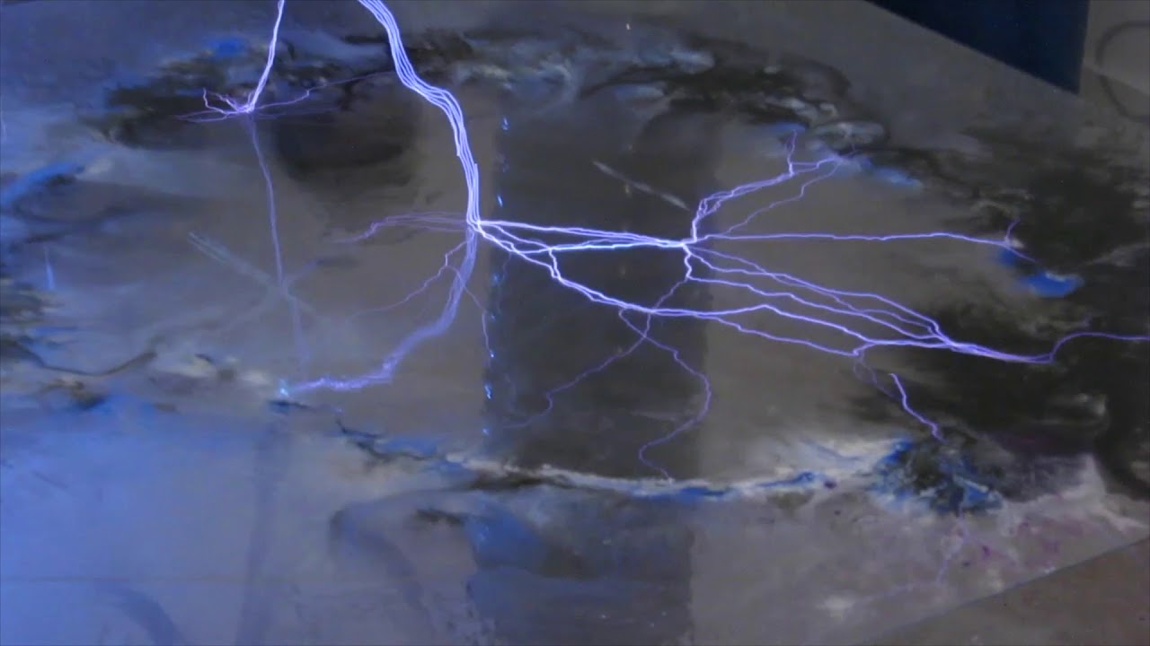 1280x720 Dave Archer Amp Brent Durand Painting With Tesla Coil Energy - Tesla Coil Painting
