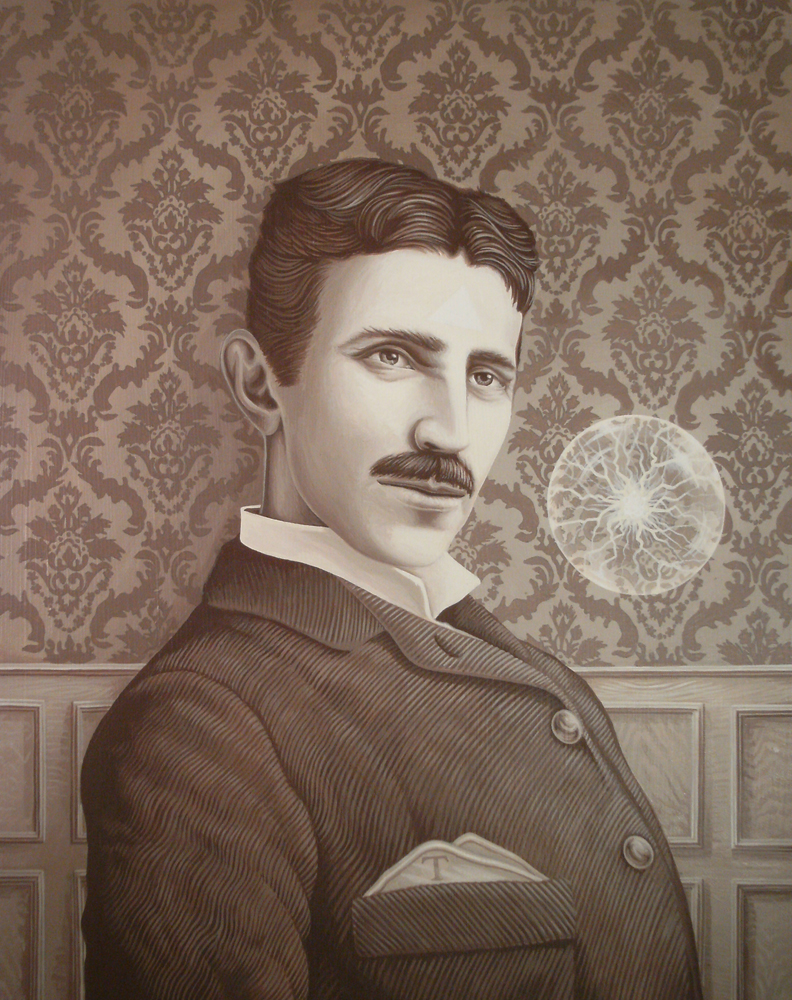 792x1000 Nikola Tesla Painting Anthony Purcell - Tesla Painting