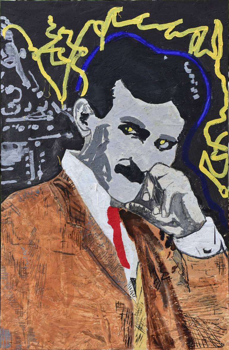 770x1173 Saatchi Art N. Tesla Painting By Natalie Silva - Tesla Painting