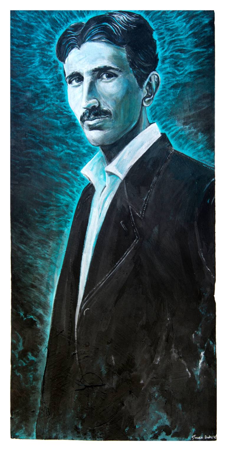 770x1527 Saatchi Art Tesla Painting By Jesse Duke - Tesla Painting