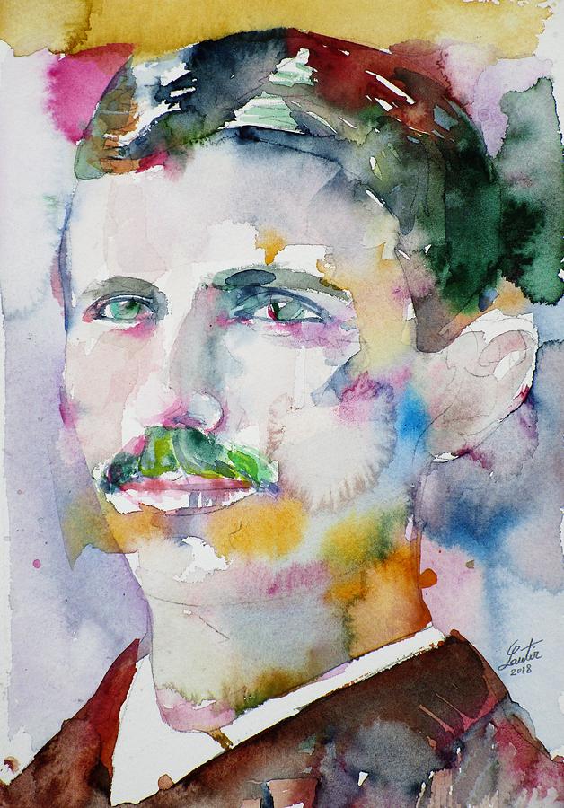 628x900 Nikola Tesla - Tesla Painting