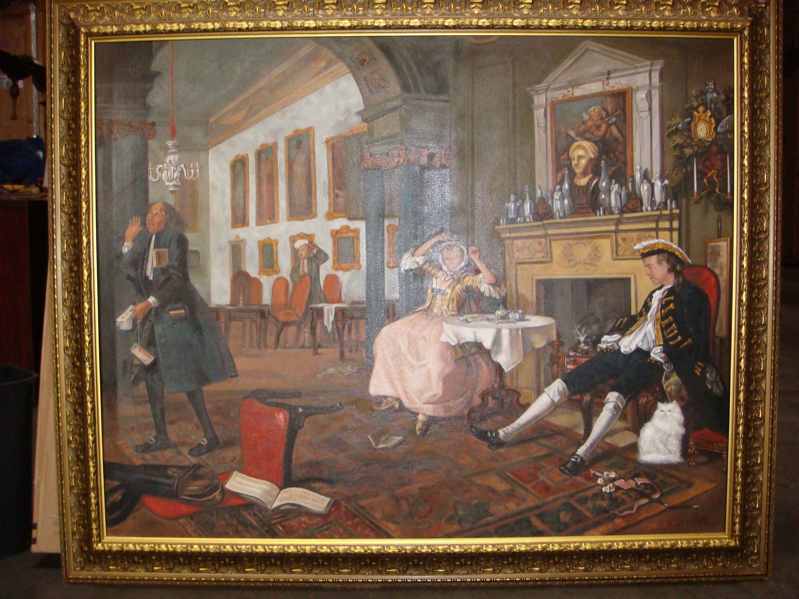 2592x1944 Painting Marriage La Mode - Tete A Tete Painting