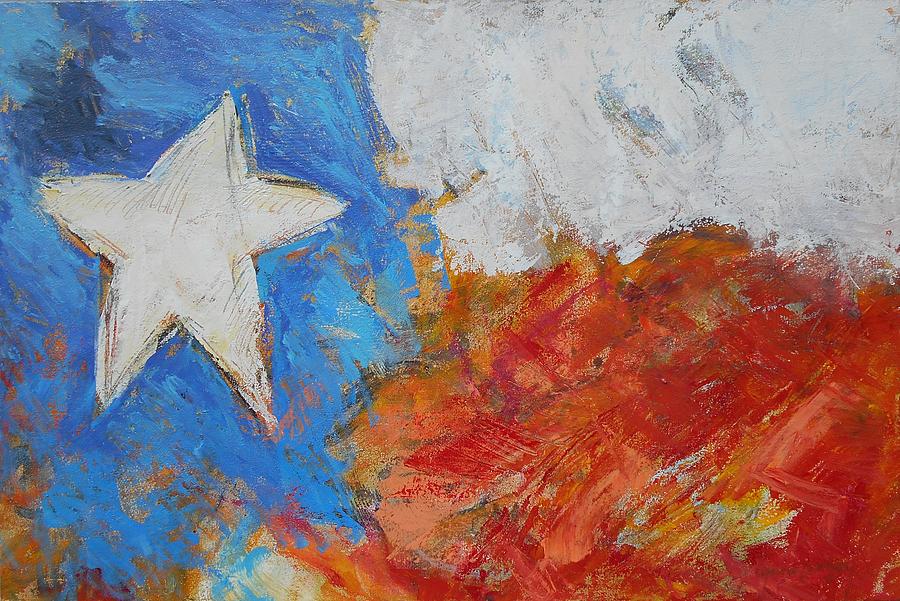 900x601 My Texas Flag Painting By Lynne Looney - Texas Flag Painting