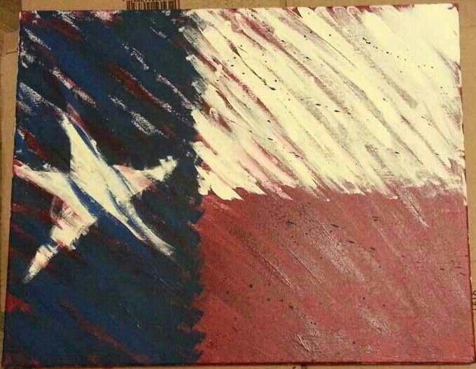 680x527 Texas Flag Acrylic Painting Ideas Texas Flags - Texas Flag Painting