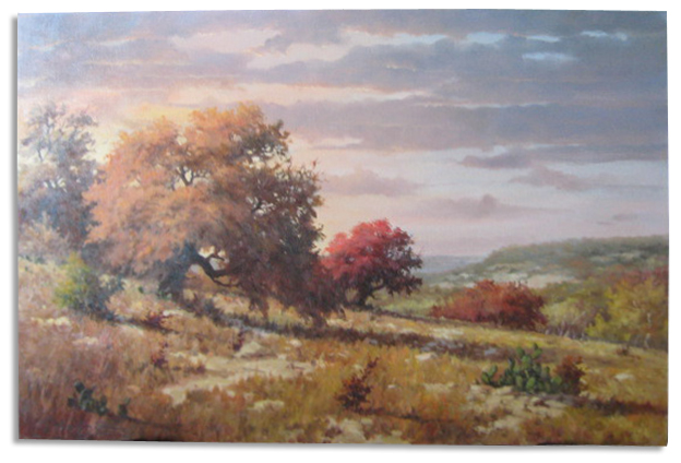 624x424 Lot Detail - Texas Oil Painting