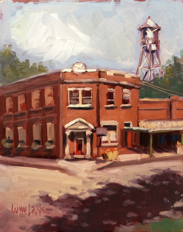 632x800 Plein Air Artists International Plein Air Oil Painting Fm Bank - Texas Oil Painting