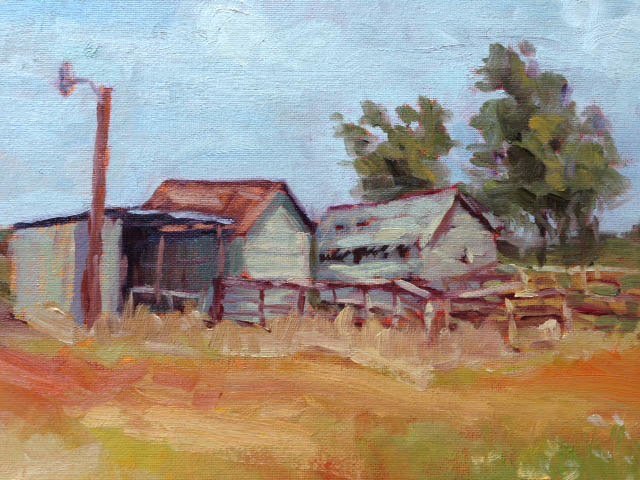 640x480 Landscape Artists International Plein Air Oil Painting Behind - Texas Oil Painting