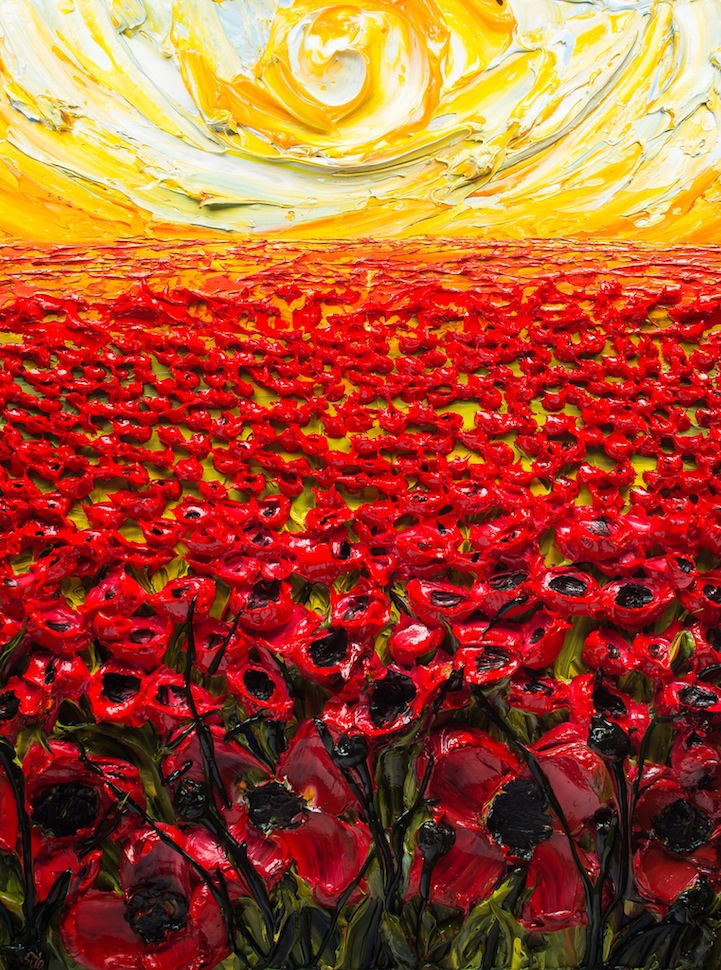 721x970 The Beautiful Textured Art Of Sculpting With Paint - Texture Art Painting