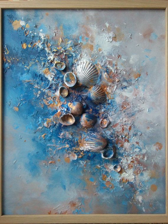 570x760 Abstract Painting, Signed Framed Ready To Hang, Mysterious Art - Texture Painting