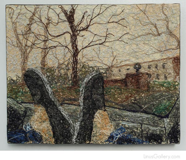 600x515 Texture Artist Mary Dolmat Contemplation Ii - Texture Painting Artists