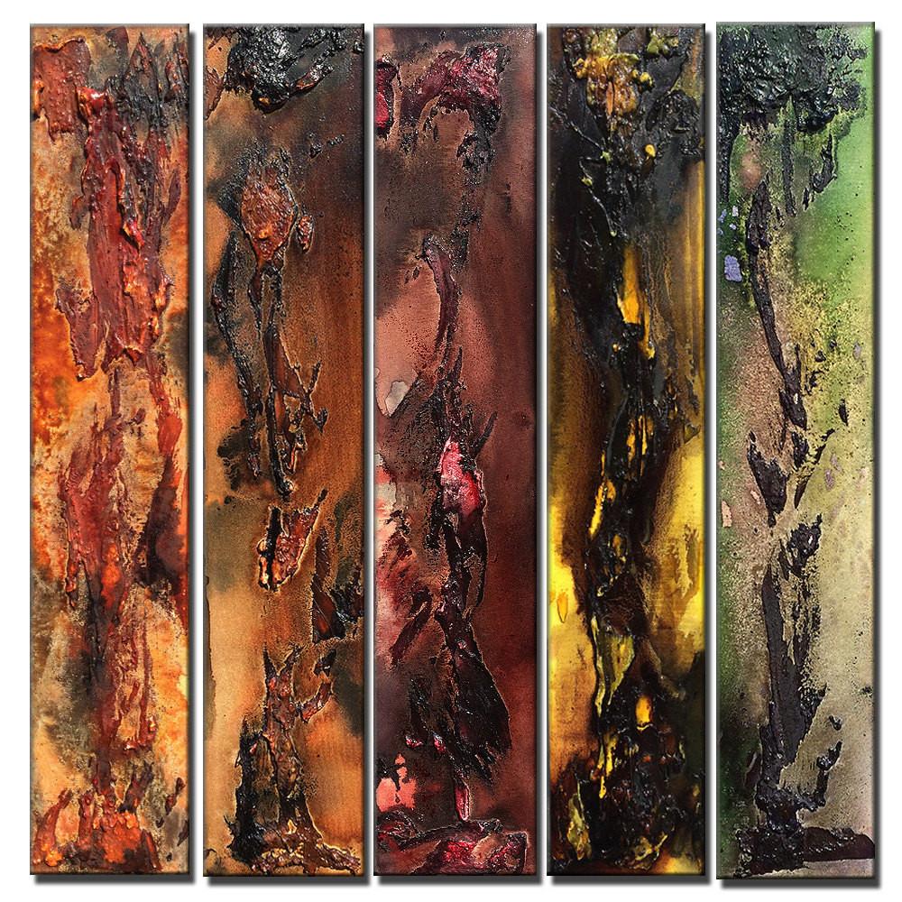 1000x1000 Original Textured Abstract Painting Contemporary Multipanel Fine - Textured Abstract Painting