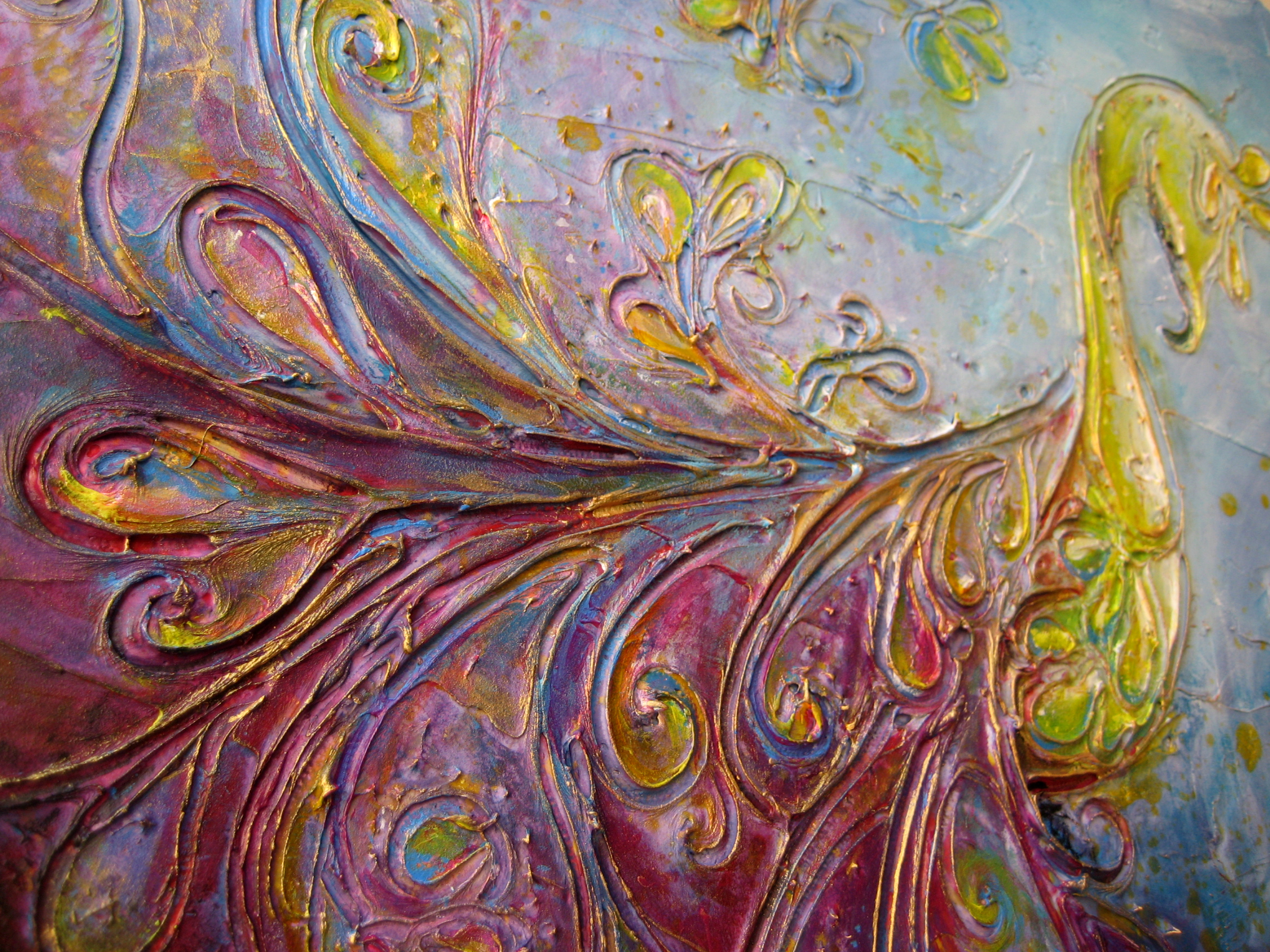 Textured Acrylic Painting At PaintingValley Explore Collection Of 