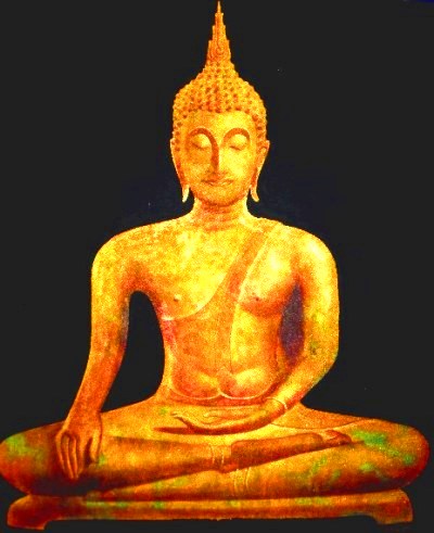 400x491 Thai Oil Paintings, Thai Paintings, Paintings From Thailand - Thai Buddha Painting