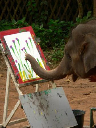 Thai Elephant Painting at PaintingValley.com | Explore collection of ...