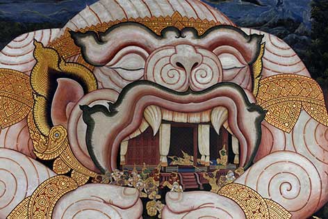 472x315 Painting In A Thai Temple - Thai Painting