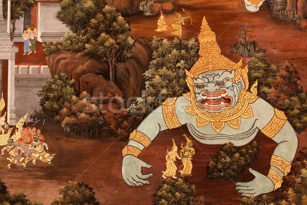 600x400 Thai Paintings Stock Photo Bidouze (Smithore) ( 1260167 - Thai Painting