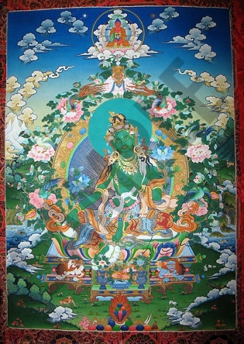 355x500 Phenpo Tendhar Thangka Painter Lama Yeshe Ling - Thangka Painting