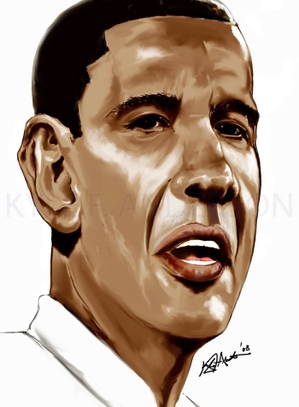 299x407 Joyce Owens Artist On Art Artists Love Barack Obama! - Thanks Obama Painting