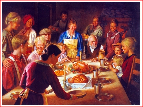 472x355 Happy Thanksgiving 2011 The Arts - Thanksgiving Dinner Painting