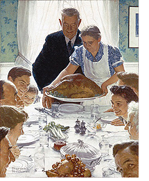 215x260 Norman Rockwell's Thanksgiving Painting Tauck Travel Blog - Thanksgiving Painting