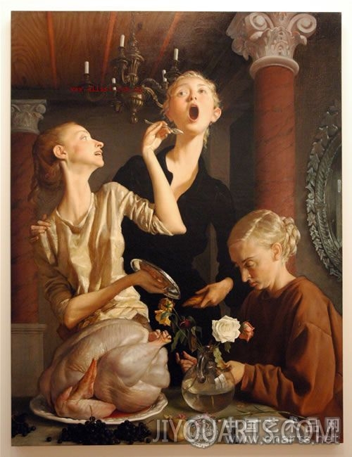 500x650 Thanksgiving, John Collins, Oil Painting Reproduction,handmade - Thanksgiving Painting