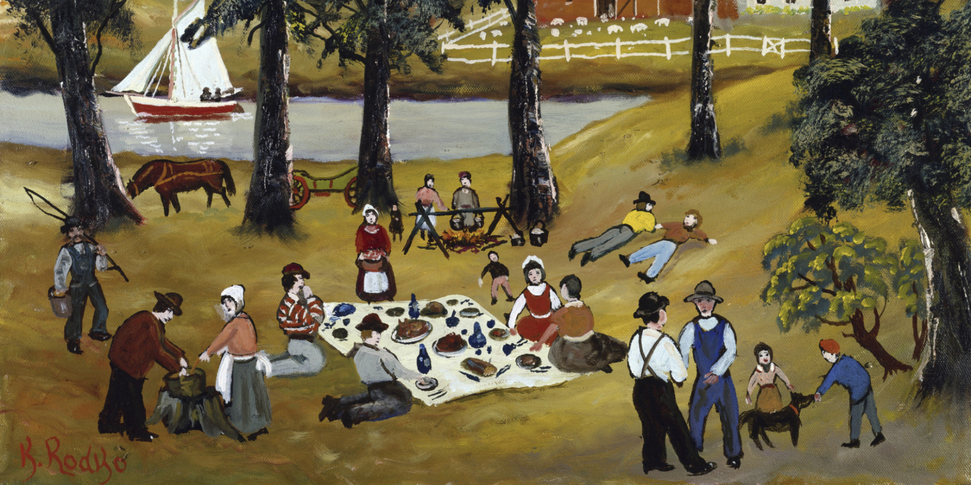 2000x1000 Thanksgiving Poetry Potluck Huffpost - Thanksgiving Painting