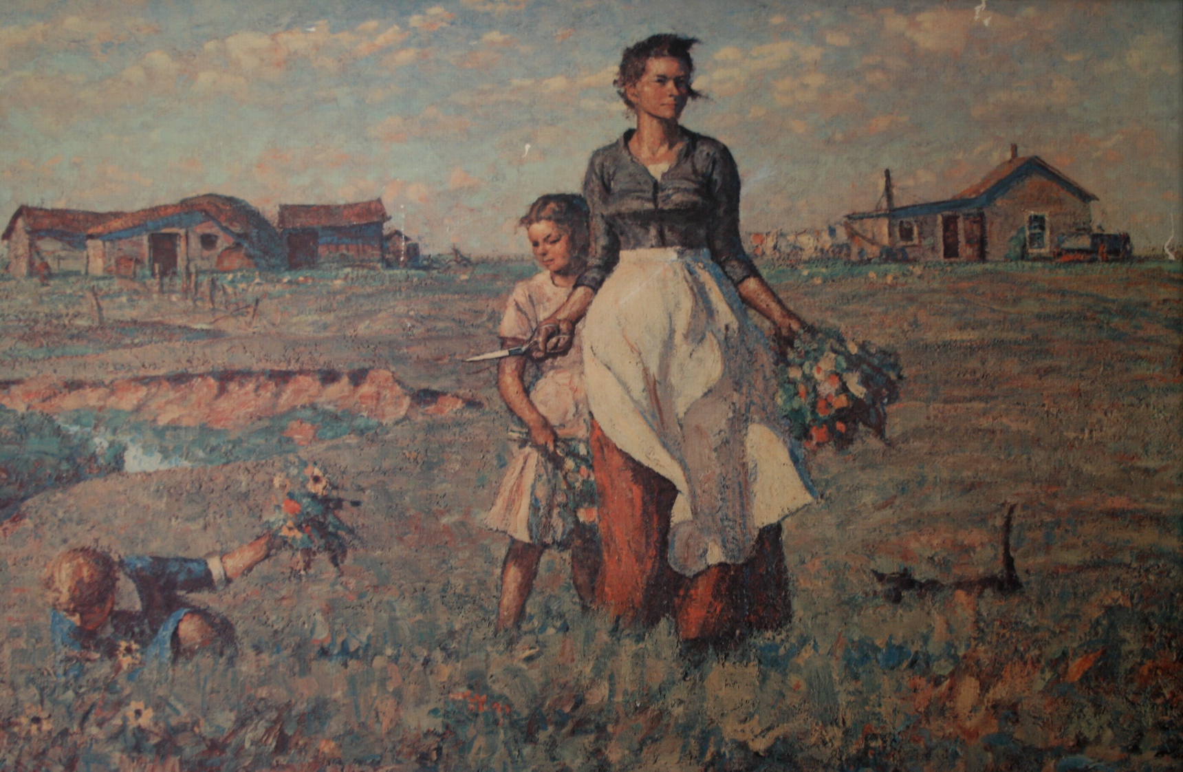 1720x1122 Harvey Dunn Painting, Snippet Minnesota Prairie Roots - Thanksgiving Painting