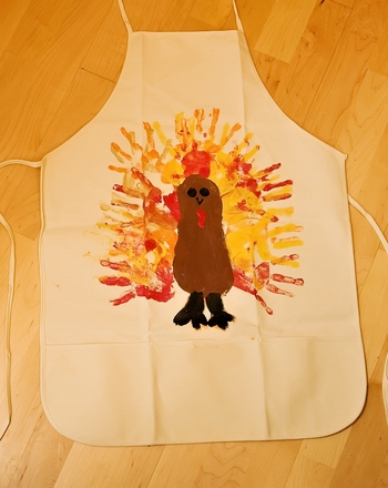 350x440 Make A Thanksgiving Thank You Apron Activity - Thanksgiving Painting For Kids