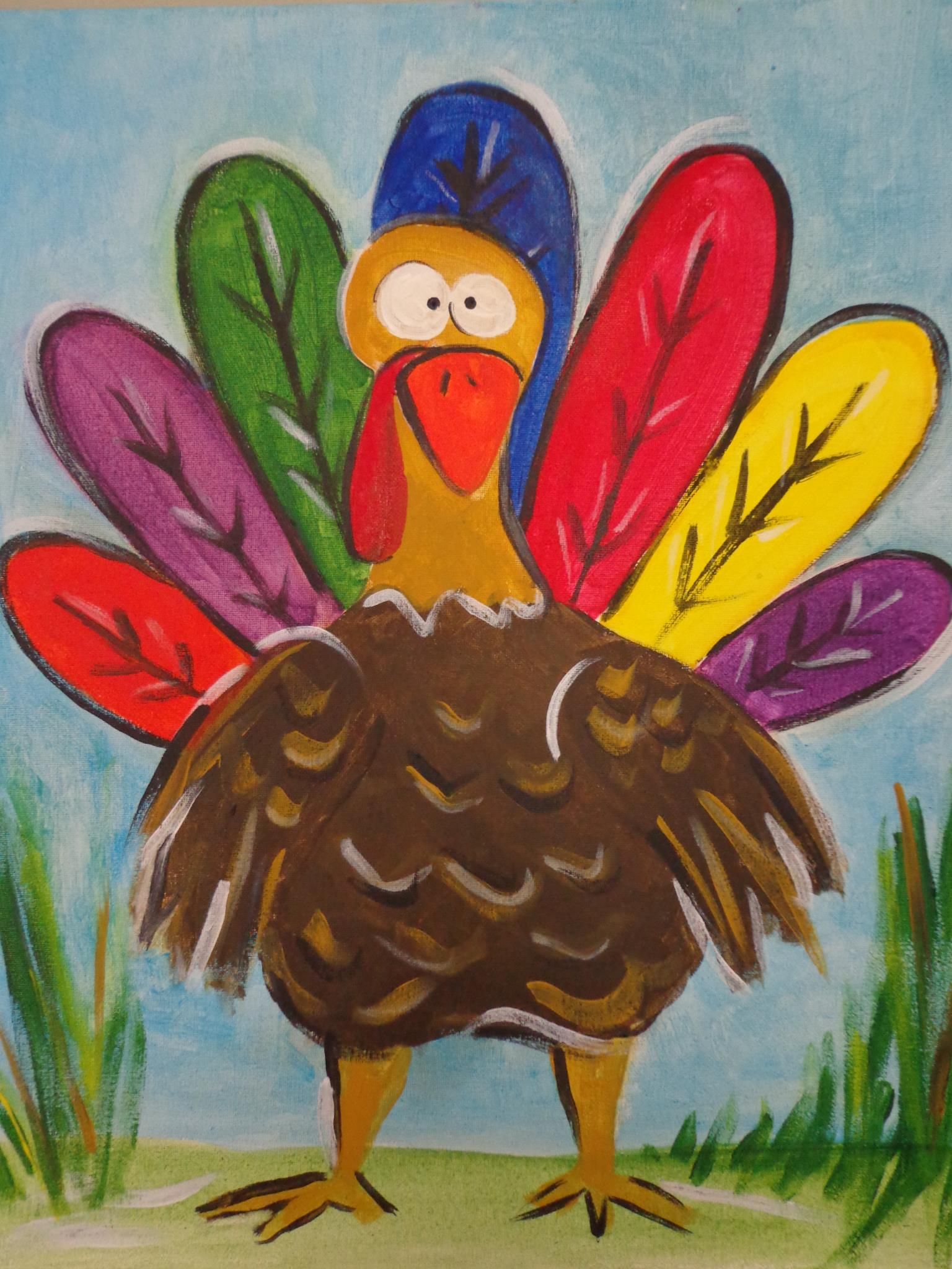 1536x2048 Pin By Brenda Magers On Canvas Art Canvases - Thanksgiving Painting For Kids