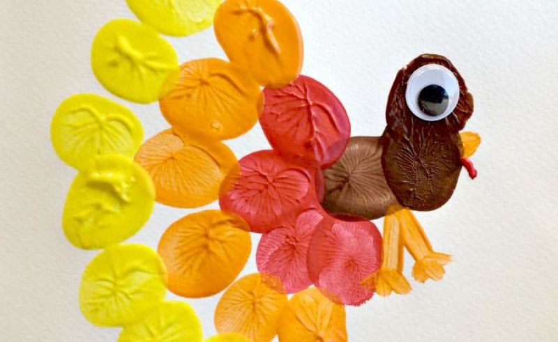 800x491 Turkey Painting For Preschoolers Painting For Home - Thanksgiving Painting For Kids