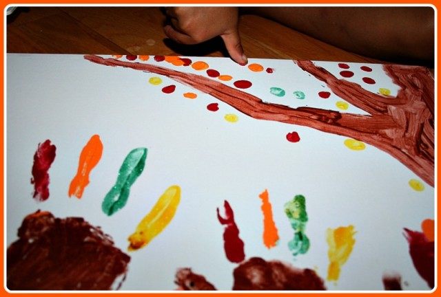 640x432 Thanksgiving Art Projects For Kids Fun Littles - Thanksgiving Painting For Kids