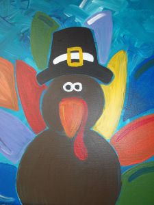 225x300 7 Best Family Day Images On Painted Canvas, Canvas Art - Thanksgiving Painting For Kids