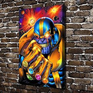 300x300 Supervillain Thanos Paintings Hd Print On Canvas Home Decor Wall - Thanos Painting