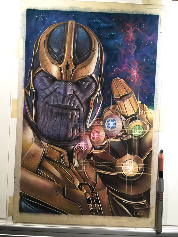 720x960 Thanos Fan Art By (Victor Garduno) Marvelstudios - Thanos Painting