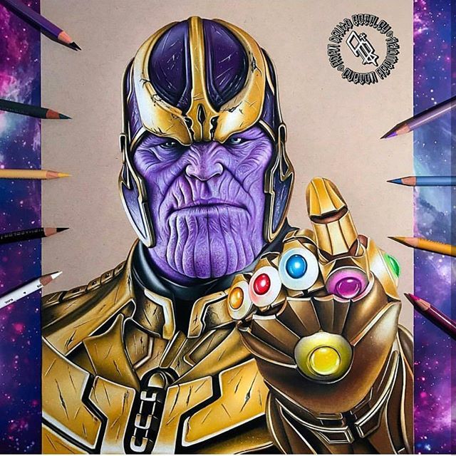 640x640 Amazing Thanos Art! - Thanos Painting