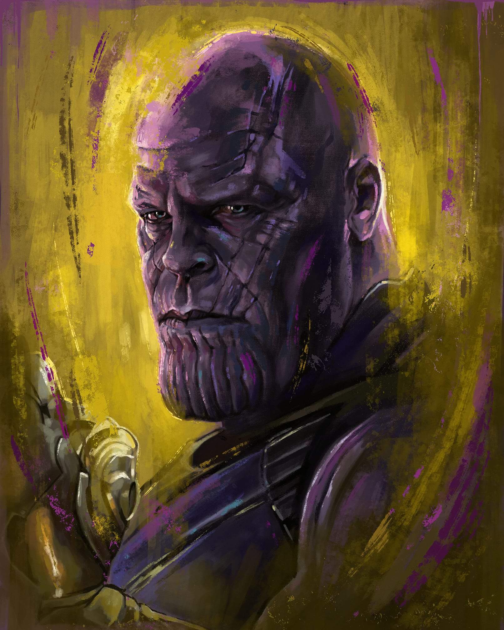 1612x2015 Thanos Robert Bruno Illustration - Thanos Painting