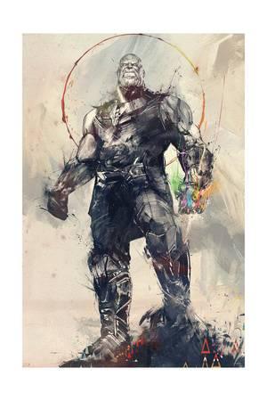 300x450 Avengers Infinity War - Thanos Painting
