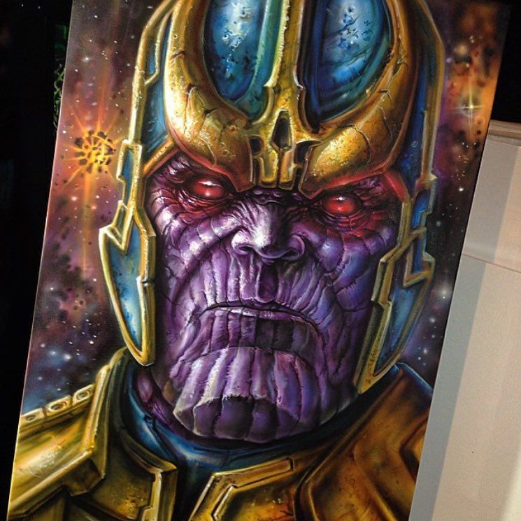 745x745 Did This Thanos Painting Awhile Back ,,, In Collection - Thanos Painting