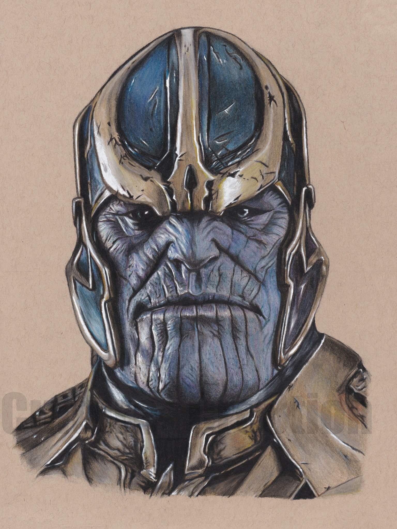1536x2048 I Drew Thanos! - Thanos Painting