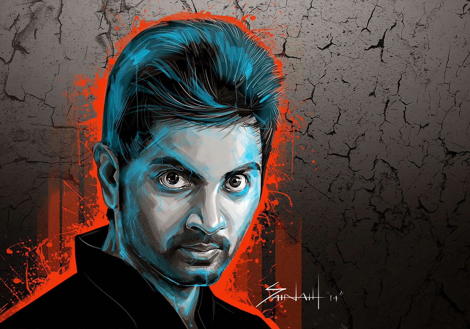 1600x1120 Saai Artist Actor Atharva Painting - The Actor Painting