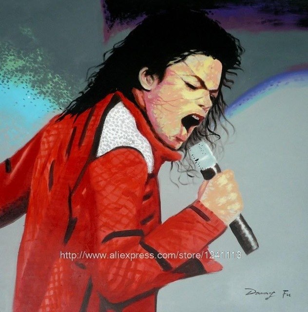 632x640 Michael Jackson Famous Actor Singer Bedroom, Living Room Painting - The Actor Painting