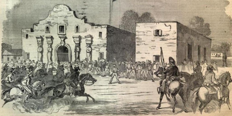 800x400 Battle Of The Alamo - The Alamo Painting