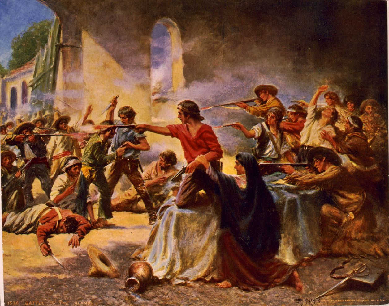 1257x991 Battle Of The Alamo - The Alamo Painting